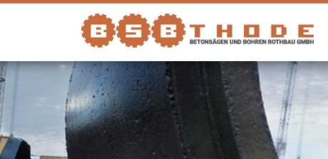 Website - BSB Thode - Betonsägen und Bohren